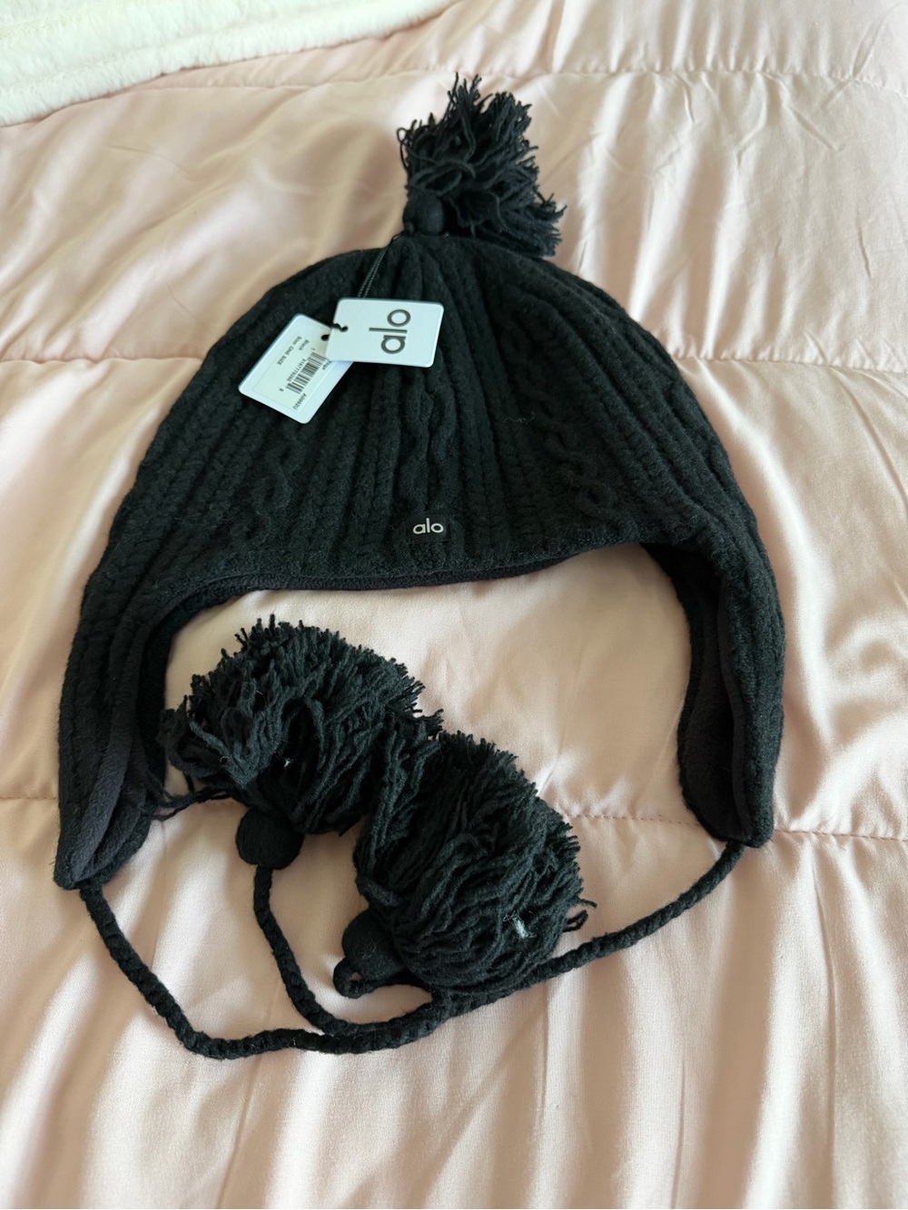 Cable Knit Winter Bliss Earflap Beanie